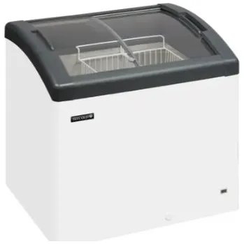 Lednice Tefcold Focus 73 | Pultový mrazák s proskleným víkem, 113 l, vč. košů, š. 72 cm, zámek, 71081