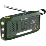 Rádio BLOW RA19 nouzové DAB+/FM/BLUETOOTH, ruční klika, solární panel