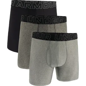 Boxerky Boxerky Under Armour M Perf Tech 6in 3-Pack Grey XL