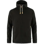 fleece mikina pánská FJÄLLRÄVEN Övik Fleece Hoodie M, Black - XXL