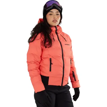 Dámská lyžařská bunda FUNDANGO-Zina Padded Jacket-352- coral Oranžová S