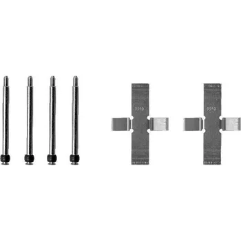 Přislušenství brzdového systému Sada příslušenství, obložení kotoučové brzdy, , 0004215291, 0019911660, A0004215291, A0019911660, HELLA, 8DZ 355 202-161