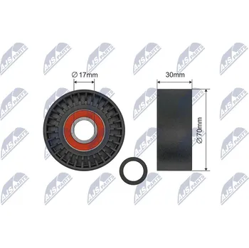 Napínací kladka, žebrovaný klínový řemen, RNK-BM-069