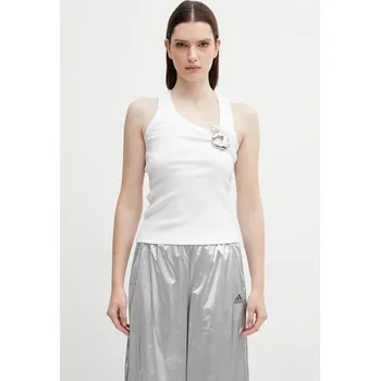 Bavlněný top Coperni Emoji, S, bílá, 00X