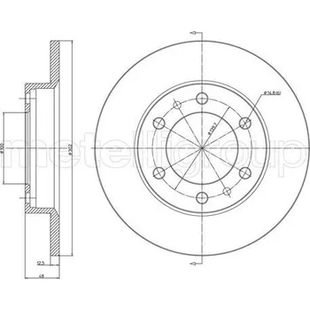 Brzdový kotouč Brzdový kotouč, , 4351235020, 4351235040, 4351235070, 4351260060, METELLI, 23-1671C