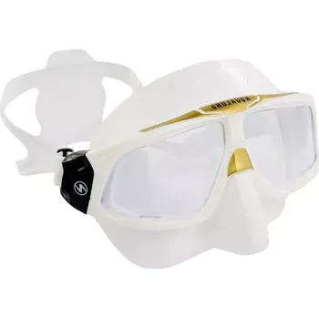 Vodní sport Aqualung Potápěčská maska na freediving SPHERA X bílá/černá/zlatá GOWHMBL