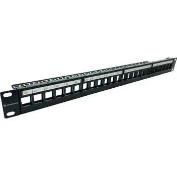 Patch panel Patch panel Conexpro modulární neosazený 24pozic, 1U PP24-0-UTP