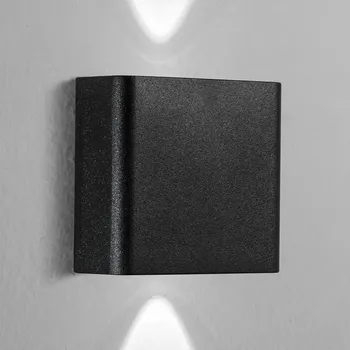Venkovní osvětlení INTEC LED venkovní nástěnné svítidlo KLEIN, černá, šířka 11 cm, plast 2 x 1 W LED