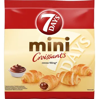Trvanlivě pečivo 7D Mini Crois kakaová náplň 185g CZ (Kartonové balení : 10 ks)
