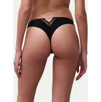 Dámské spodní prádlo Chantelle Kalhotky string Pearl C01RG0 Černá 36