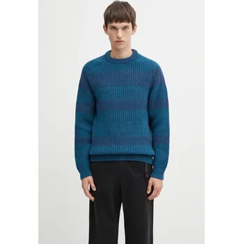 Dámský svetr Vlněný svetr Barbour x Paul Smith Saddle, XL, tyrkysová, 69X