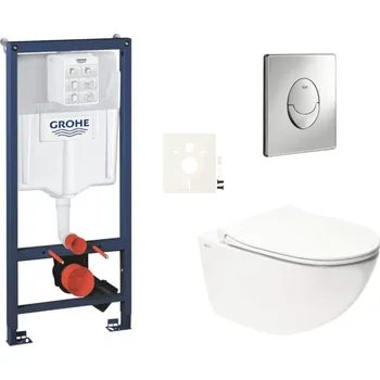 Klozet Grohe Závěsný wc set do lehkých stěn / předstěnová montáž SAT Infinitio SIKOGRSIN11SA