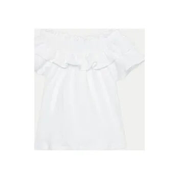 Dámská halenka United Colors Of Benetton Halenka 3F4JC10HV Bílá Relaxed Fit 140