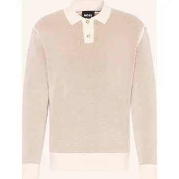 Pánská košile Boss Pánské Pletené Polo Tričko Ulio, béžová / světle hnědá, M