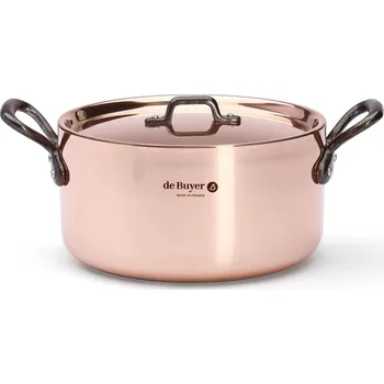 Hrnec Hrnec PRIMA MATERA 20 cm, s poklicí, měď, de Buyer