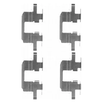 Přislušenství brzdového systému Sada příslušenství, obložení kotoučové brzdy, , 26632FC001, 26632FE010, HELLA, 8DZ 355 204-151