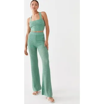 Pánské kalhoty Guess Kalhoty z materiálu Yasmina W3GB01 Z2WK0 Zelená Relaxed Fit M