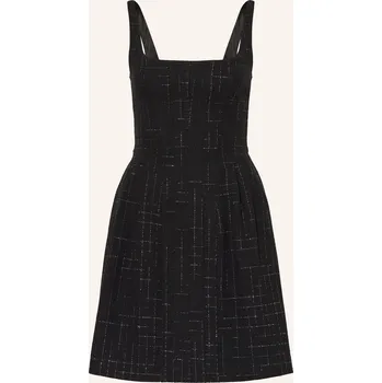 Dámské šaty Hugo Dámské Bouclé Šaty Kuminal, černá / stříbrná, 34