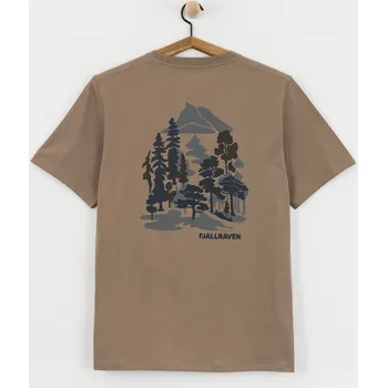 Pánské tričko Fjallraven Swedish Forest (suede brown) M, hnědá