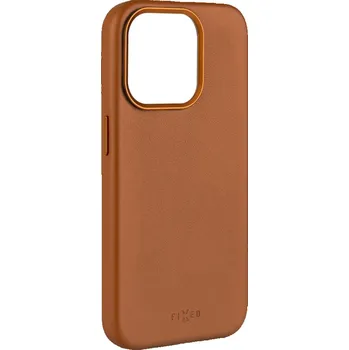 Pouzdro na mobilní telefon FIXED MagLeather kožený kryt iPhone 15PM hnědý