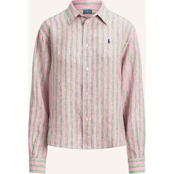 Dámská halenka Polo Ralph Lauren Dámská Lněná Košilová Halenka, růžová /...