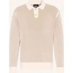 Boss Pánské Pletené Polo Tričko Ulio, béžová / světle hnědá, L