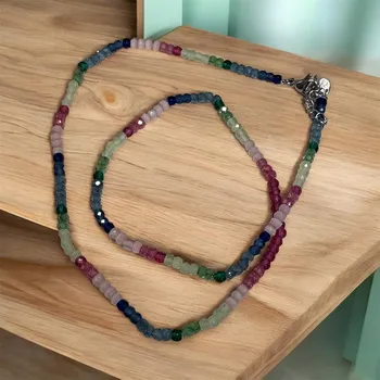 Náhrdelník Prosperk Korálkový náhrdelník z minerálů duhový