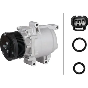 Kompresor klimatizace Kompresor, klimatizace, , HELLA, 8FK 366 201-461