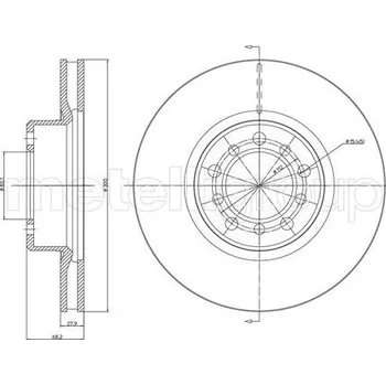Brzdový kotouč Brzdový kotouč, , 1264210412, 1264210512, A1264210412, A1264210512, METELLI, 23-0520