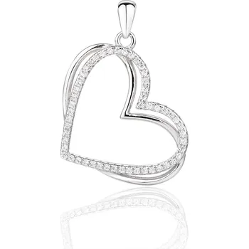 Přívěsek Bealio 14020 Stříbrný přívěsek SRDCE 03-14020-4106