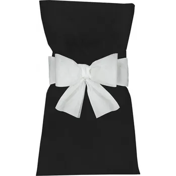 Party dekorace Chaks Mašle na stoličky - Biele 6 ks