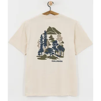 Pánské tričko Fjallraven Swedish Forest (chalk white) M, béžová