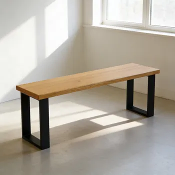 Lavice s masivní dubovou deskou Agato 1000 mm