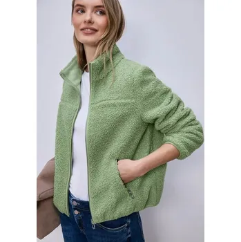 Dámský kabát Pohodlná Teddy bunda Street One 202192 pistáciová Velikost: 36