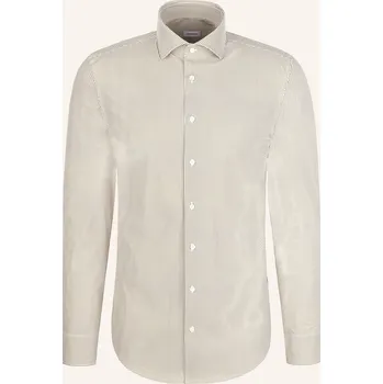 Pánská košile Seidensticker Pánská Košile Slim Fit, olivová / bílá, 41