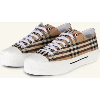 Oblečení a móda Burberry Pánské Sneakersy Jack, béžová / tmavě hnědá /...