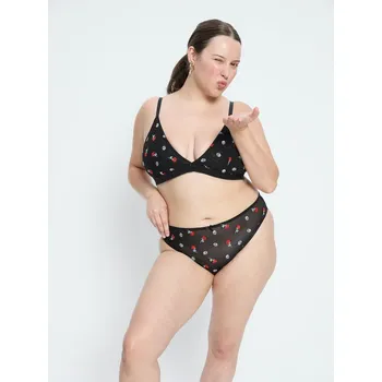 Kalhotky Dámské kalhotky Modibodi Intimates V Day Cheeky Brief Black Rose (DKMIVDCBBR) S