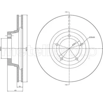 Brzdový kotouč Brzdový kotouč, , AAR5516, METELLI, 23-1706