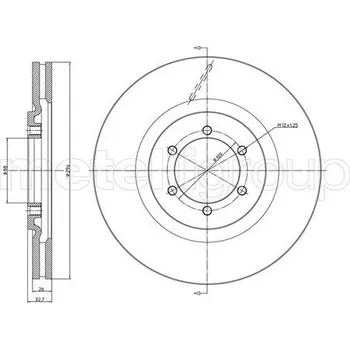 Brzdový kotouč Brzdový kotouč, , 4144108030, METELLI, 23-1033C