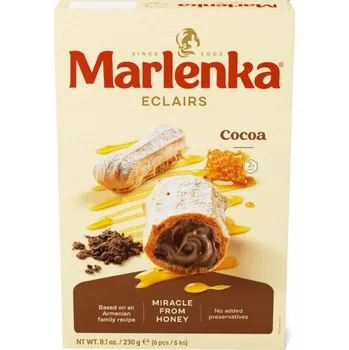 Trvanlivě pečivo Eclairs Marlenka s kakaem - 250g