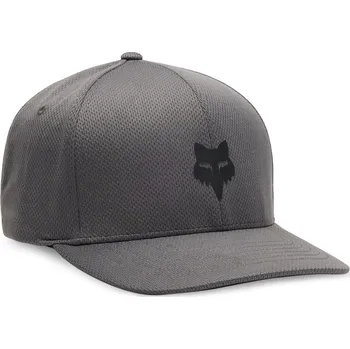 Kšiltovka Pánská čepice Fox Fox Head Tech Flexfit Hat - Steel Grey Velikost: S/M