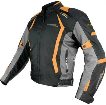 Moto bunda Bunda moto AREZZO textilní černá/oranžová 5XL