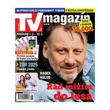 Časopis TV magazín – 1 rok + 2 vstupenky do Cinestar, platnost do 30. 6. 2026