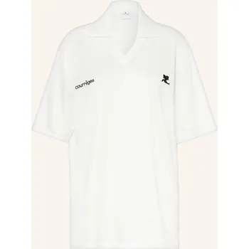 Dámská košile Courrèges Dámská Oversized Polokošile Z Jersey, bílá, 34