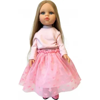 Doplněk pro panenku Set oblečení pro panenku Paola Reina a Minikane 32 cm By Loli - Sporty - Pink hearths