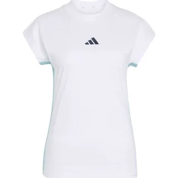 Dámské tričko Dámské triko adidas 3 STRIPES SJ T WC W L Bílá, Světle modrá, Černá