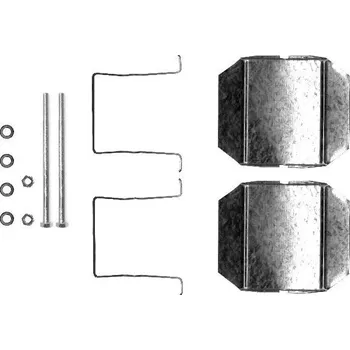 Přislušenství brzdového systému Sada příslušenství, obložení kotoučové brzdy, , HELLA, 8DZ 355 202-751