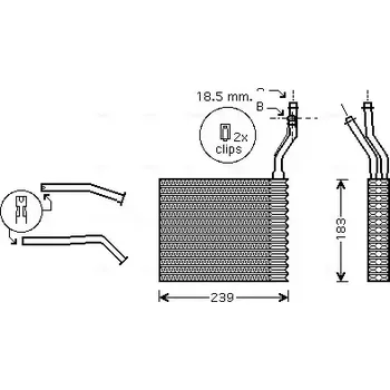 Výměník tepla AVA QUALITY COOLING Výměník tepla vnitřního vytápění AVA FDA6364