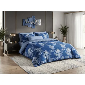 Povlečení Bavlněné povlečení CALMYRA modré Rozměr povlečení: 70 x 90 cm | 140 x 200 cm