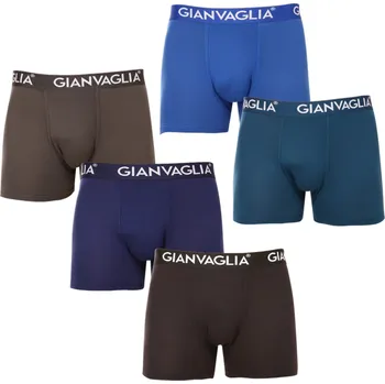 Boxerky 5PACK pánské boxerky Gianvaglia vícebarevné (GVG-5007) M Možnost vrácení zboží ZDARMA do 120 dnů!